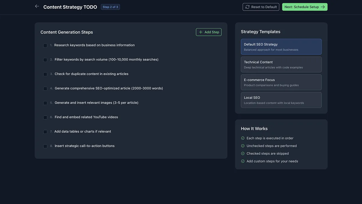 Automation Feature